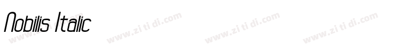 Nobilis Italic字体转换